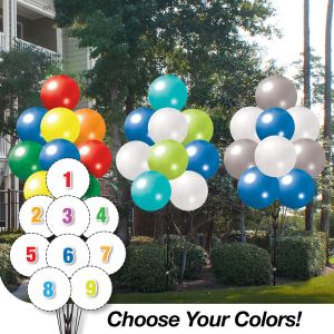 Pick Your Colors - Mega 9 Balloon Cluster