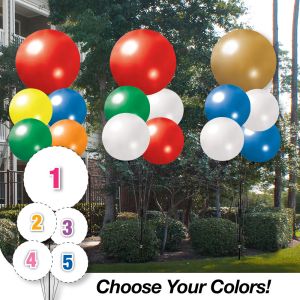 Pick Your Colors - JUMBO 5 Balloon Cluster