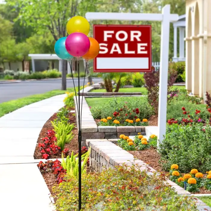 Reusable 4 Balloon Outdoor Clusters - 5ft Tall
