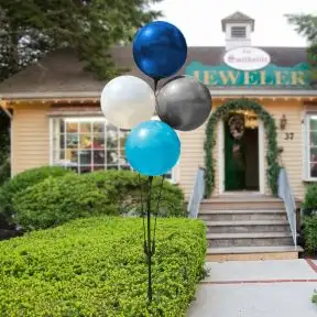 Reusable 4 Balloon Cluster - Multi Colors