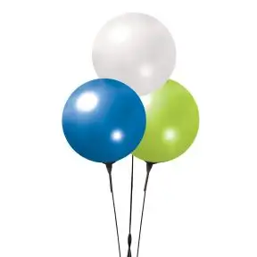 Reusable 3 Balloon Cluster - Multi Colors