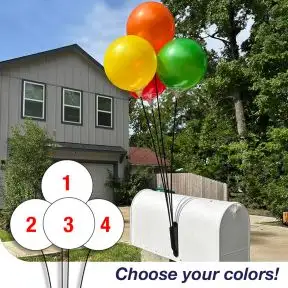Mini Balloon Bracket Kit - 4 Vinyl Balloons (Sign Not Included)
