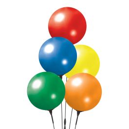Reusable Vinyl Balloon Cluster Poles - Multi Colors