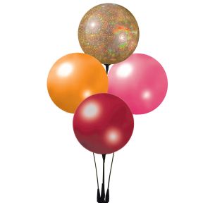 Reusable 4 Balloon Clusters - Glitter Collection