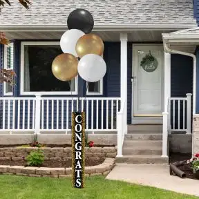 Vinyl Balloon Pole Covers - Congrats