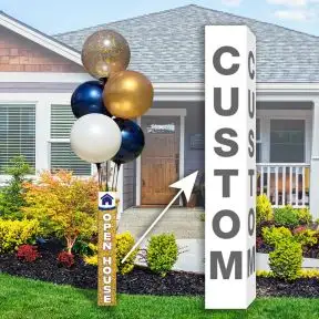 Vinyl Balloon Pole Covers - Custom Design