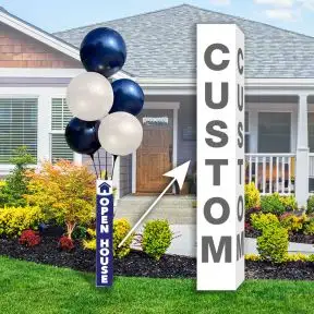 Vinyl Balloon Pole Covers - Custom Design