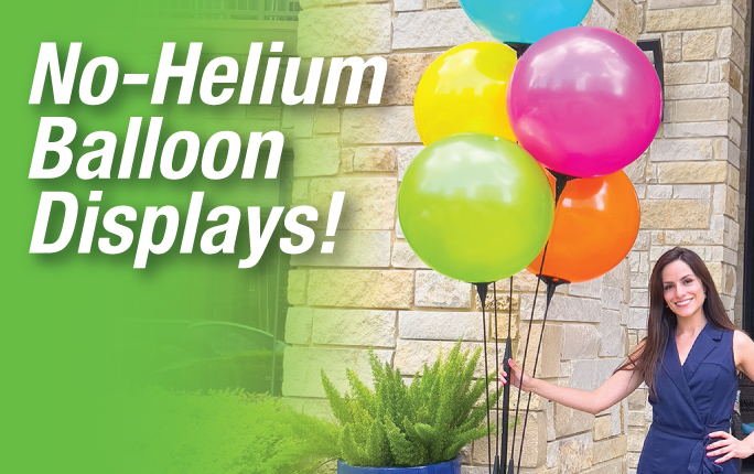 Our attention-grabbing Balloon Clusters are in stock and SHIP TODAY!