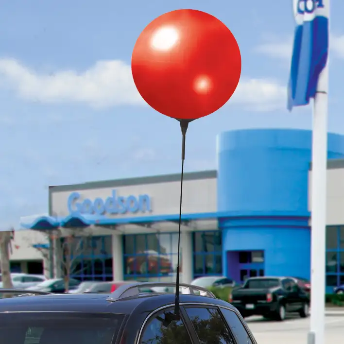 Reusable Balloons for advertising car dealerships